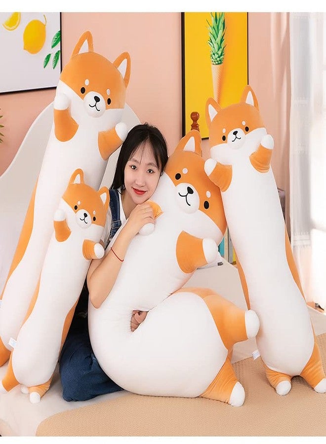 SNOWOLF Shiba Inu Soft Plush Pillow Long Cute Corgi Dog Plush Husky Plush Pillow Akita Plushie Body Pillow Stuffed Animals Toy for Adults Kids Gift, 70cm/27.55Inch - Image 2